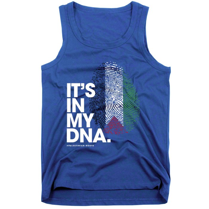 ItS In My Dna Palestine Flag Cool Gift Palestinian Roots Gift Tank Top