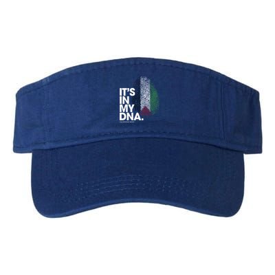 ItS In My Dna Palestine Flag Cool Gift Palestinian Roots Gift Visor