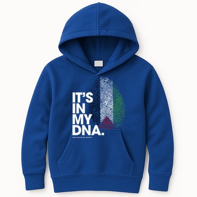ItS In My Dna Palestine Flag Cool Gift Palestinian Roots Gift Kids Hoodie