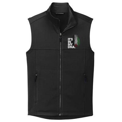 ItS In My Dna Palestine Flag Cool Gift Palestinian Roots Gift Collective Smooth Fleece Vest