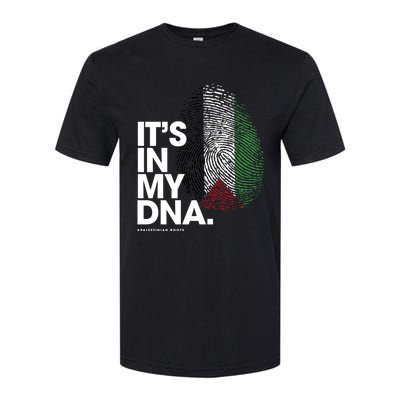 ItS In My Dna Palestine Flag Cool Gift Palestinian Roots Gift Softstyle CVC T-Shirt