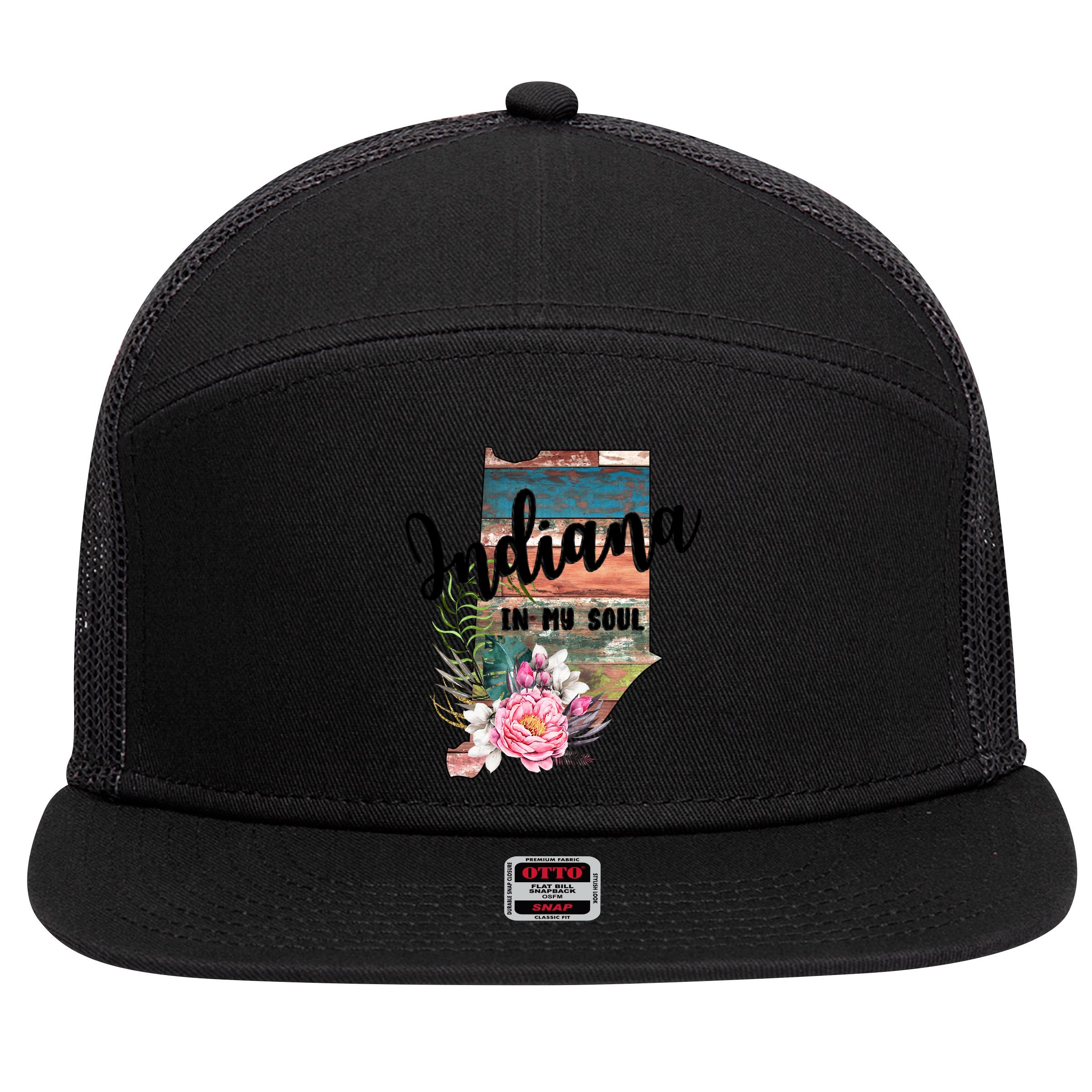 Indiana In My Soul 7 Panel Mesh Trucker Snapback Hat