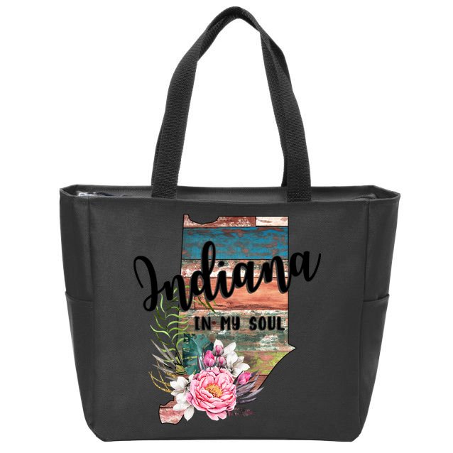 Indiana In My Soul Zip Tote Bag