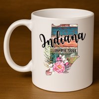 Indiana In My Soul 11oz C Handle Ceramic Mug
