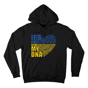 Its In My DNA Urkraine Flag Finger Print Hoodie