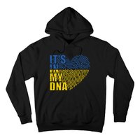 Its In My DNA Urkraine Flag Finger Print Hoodie