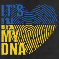 Its In My DNA Urkraine Flag Finger Print 15oz Campfire Ceramic Mug