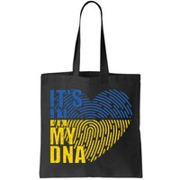Its In My DNA Urkraine Flag Finger Print Bag