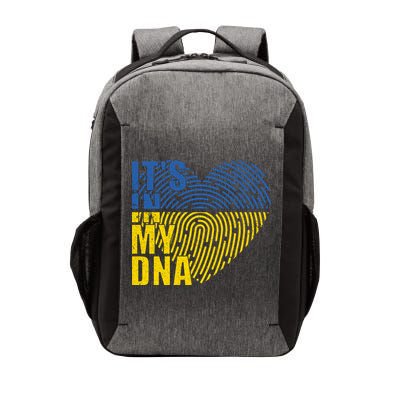 Its In My DNA Urkraine Flag Finger Print Vector Backpack