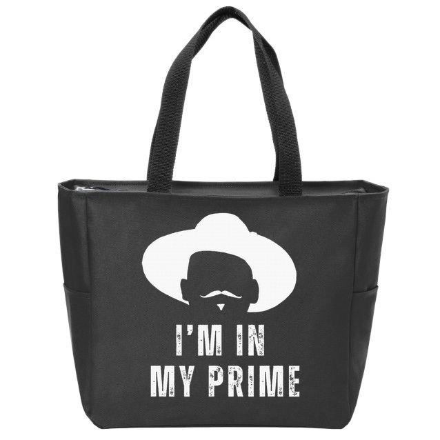I'm In My Prime Western Doc Holliday Cowboy Outlaw Zip Tote Bag