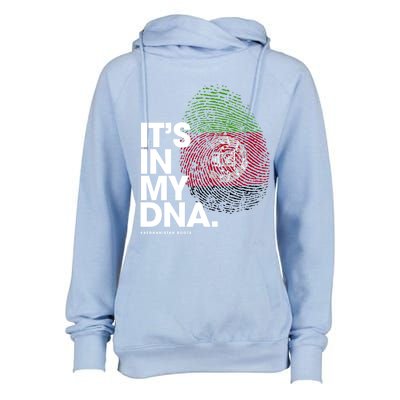 It's In My Dna Afghanistan Flag Great Gift Afghan Roots Cool Gift Womens Funnel Neck Pullover Hood