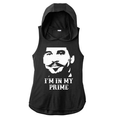 Im In My Prime Ladies PosiCharge Tri-Blend Wicking Draft Hoodie Tank