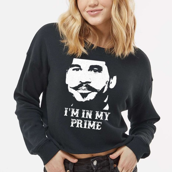 Im In My Prime Cropped Pullover Crew