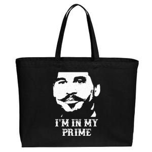 Im In My Prime Cotton Canvas Jumbo Tote