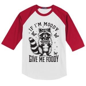 If IM Moody Give Me Foody Kids Colorblock Raglan Jersey