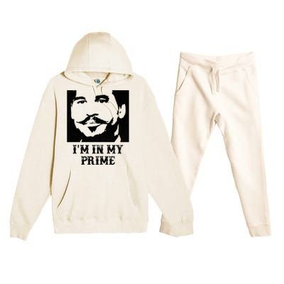 Im In My Prime Westerns Movies Premium Hooded Sweatsuit Set