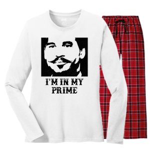 Im In My Prime Westerns Movies Women's Long Sleeve Flannel Pajama Set 