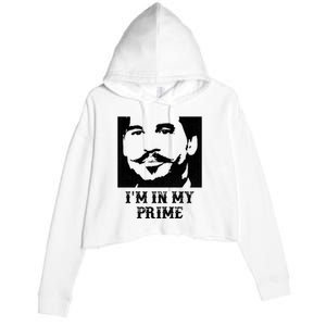 Im In My Prime Westerns Movies Crop Fleece Hoodie