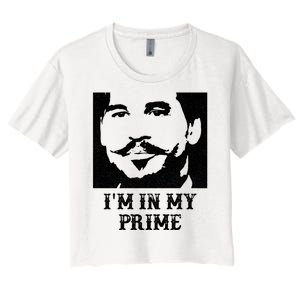 Im In My Prime Westerns Movies Women's Crop Top Tee