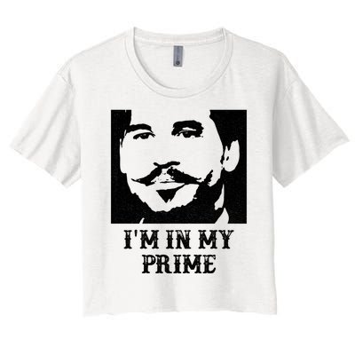 Im In My Prime Westerns Movies Women's Crop Top Tee