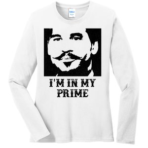 Im In My Prime Westerns Movies Ladies Long Sleeve Shirt