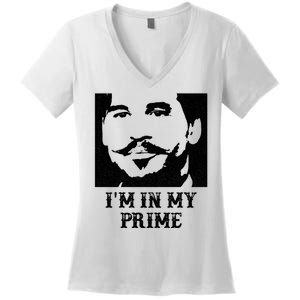 Im In My Prime Westerns Movies Women's V-Neck T-Shirt