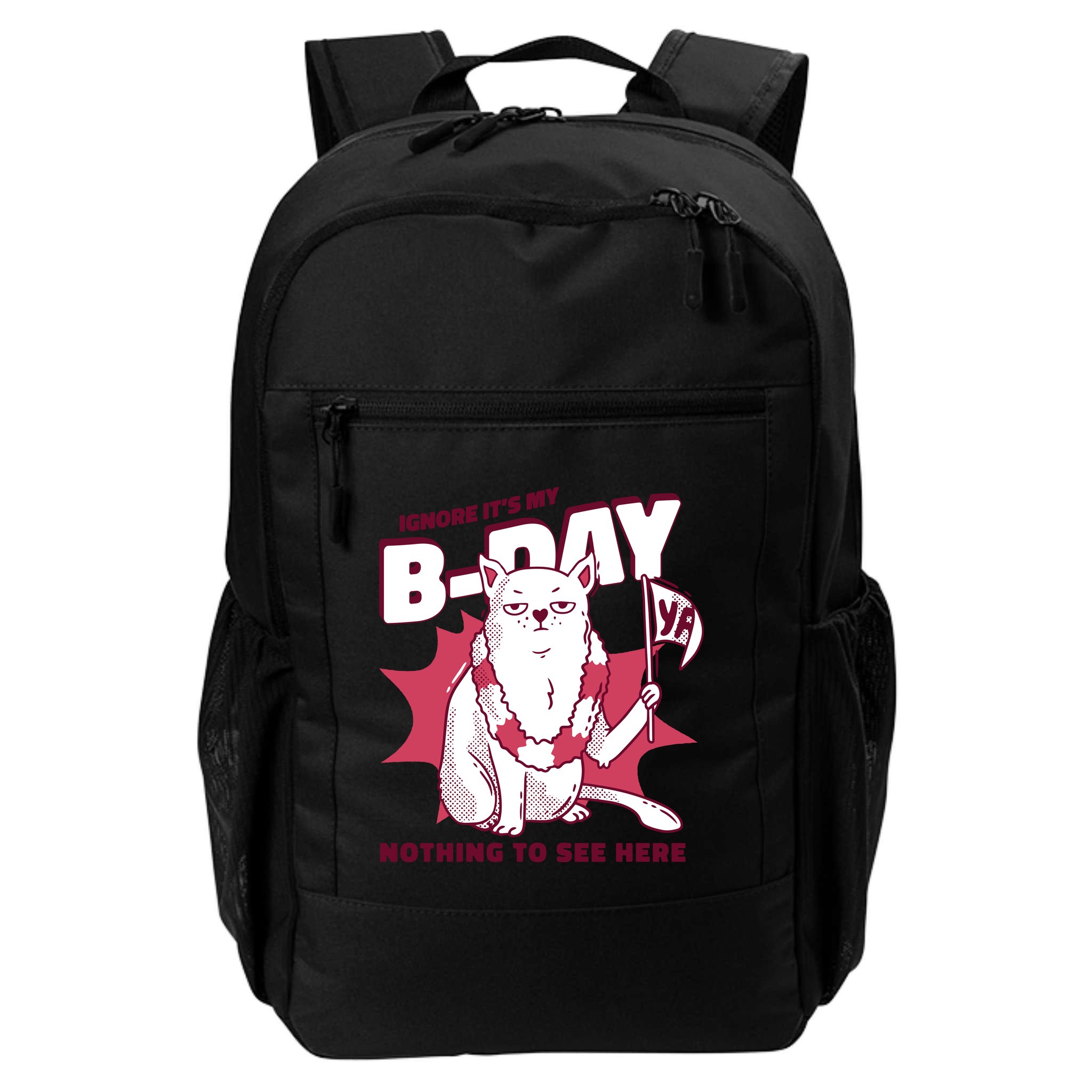 Ignore It's My Birthday Nothing To See Here Cat Backpack