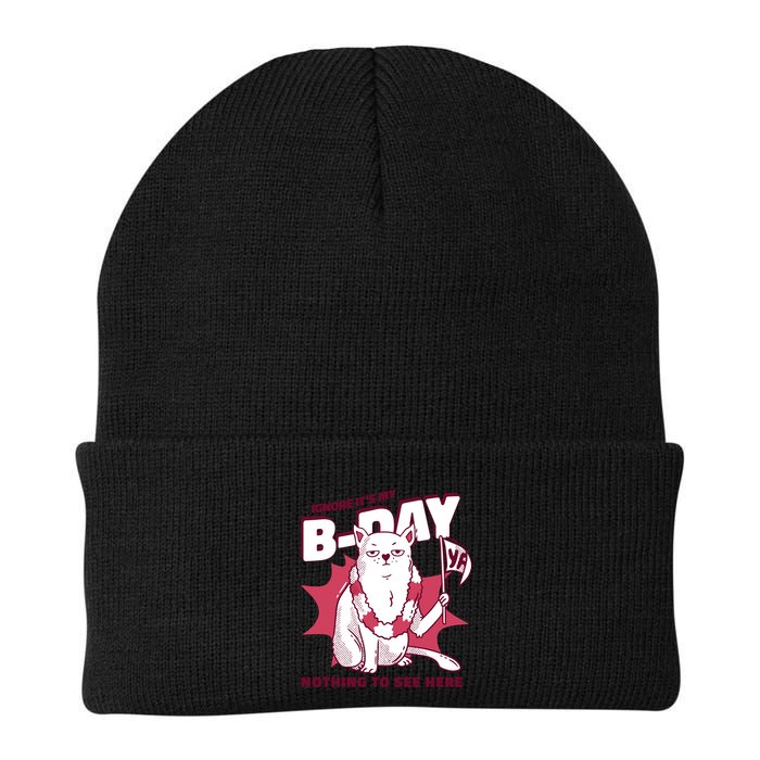 Ignore It's My Birthday Nothing To See Here Cat Beanie