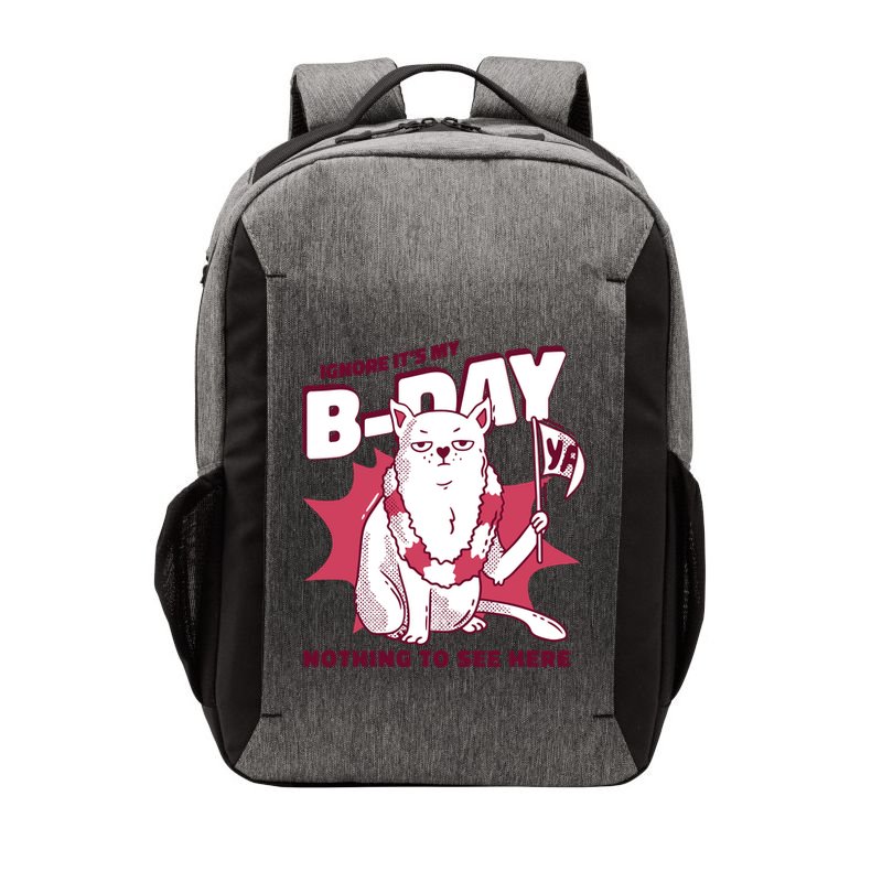 Ignore It's My Birthday Nothing To See Here Cat Vector Backpack