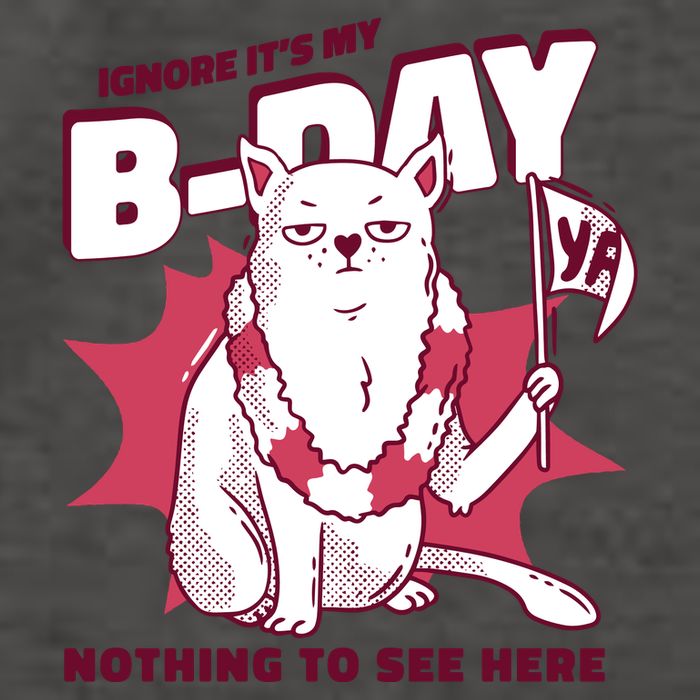 Ignore It's My Birthday Nothing To See Here Cat Vector Backpack