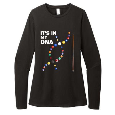 Its In My Dna Pool Billiard Cues Sticks Gift Womens CVC Long Sleeve Shirt