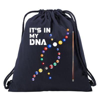 Its In My Dna Pool Billiard Cues Sticks Gift Drawstring Bag