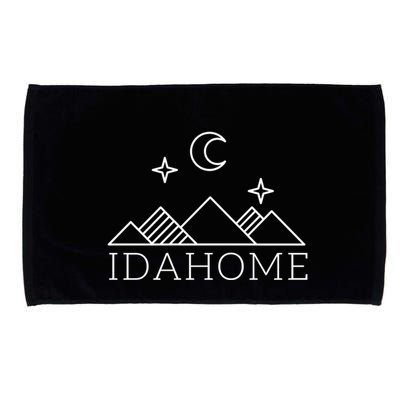Idahome Idaho Mountain Vibes Moon Outdoor Camp Gift Microfiber Hand Towel