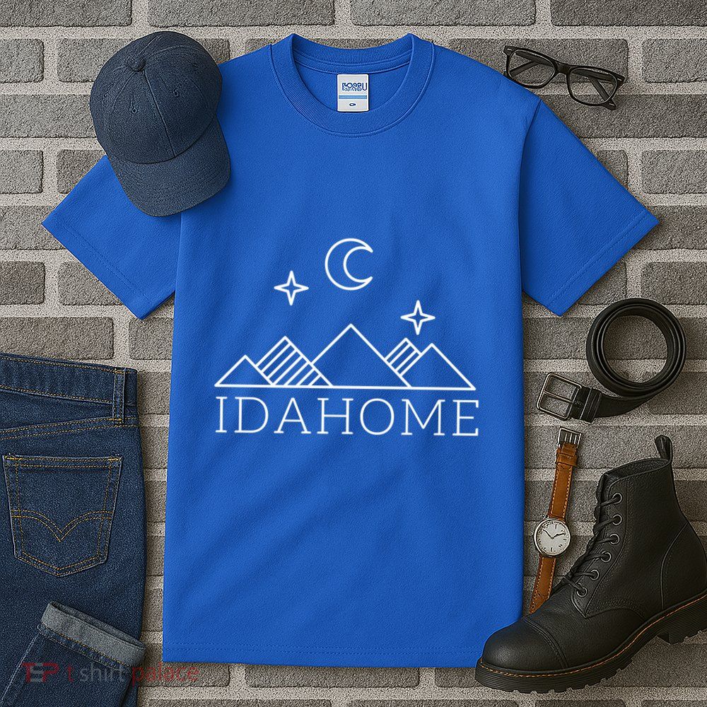 Idahome Idaho Mountain Vibes Moon Outdoor Camp Gift Tall T-Shirt