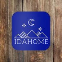 Idahome Idaho Mountain Vibes Moon Outdoor Camp Gift Coaster