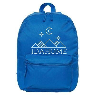 Idahome Idaho Mountain Vibes Moon Outdoor Camp Gift 16 in Basic Backpack