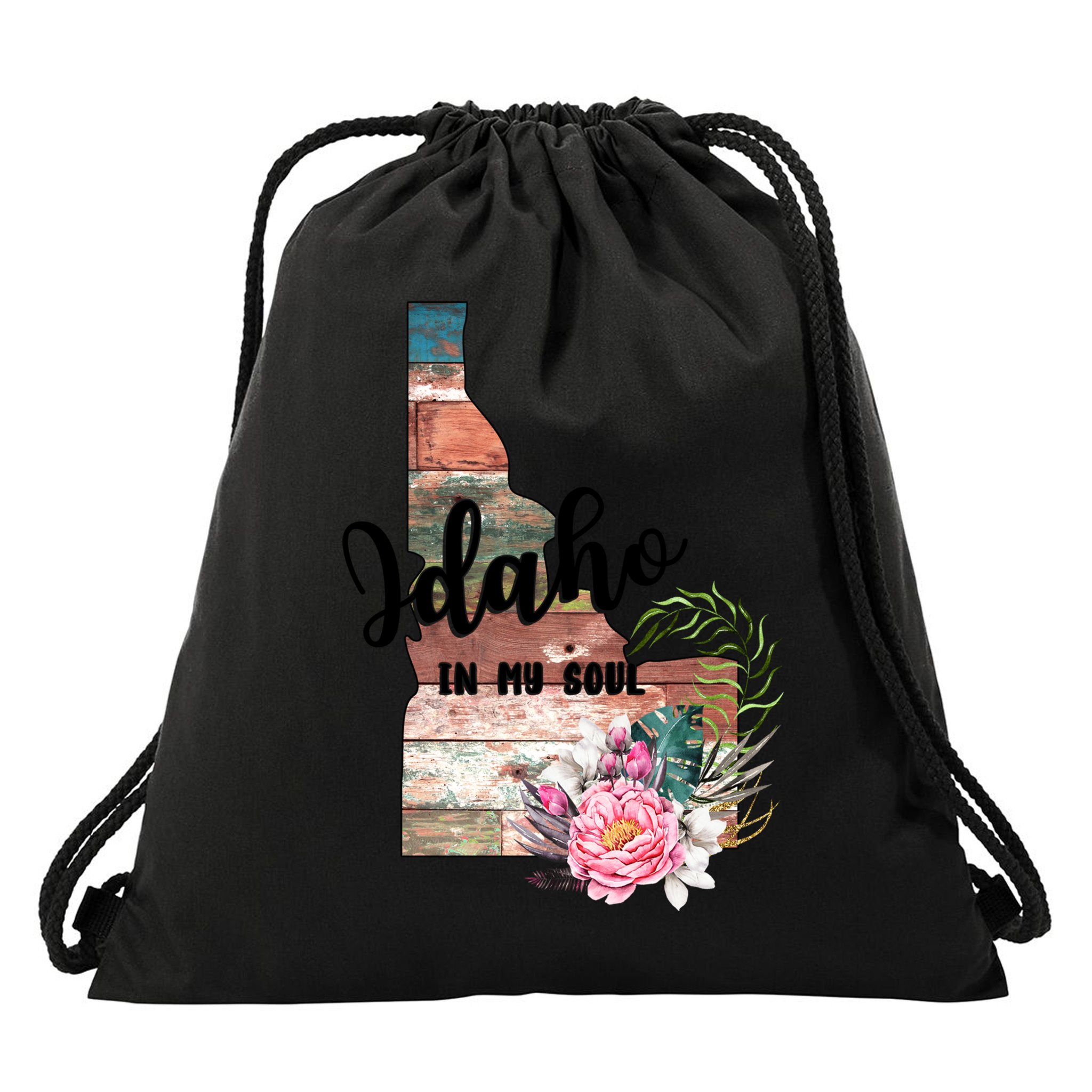 Idaho In My Soul Drawstring Bag