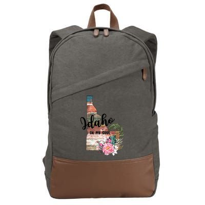 Idaho In My Soul Cotton Canvas Backpack