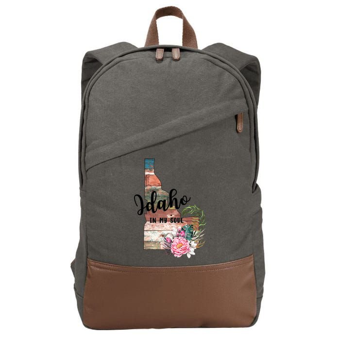 Idaho In My Soul Cotton Canvas Backpack