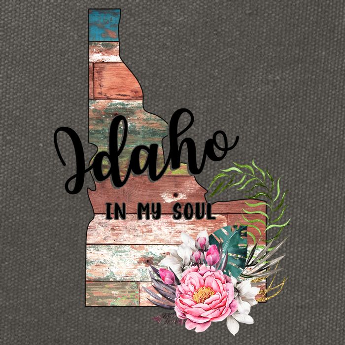 Idaho In My Soul Cotton Canvas Backpack