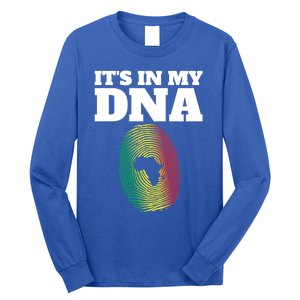 It's In My Dna Africa Black History Juneteenth Fingerprint Great Gift Long Sleeve Shirt