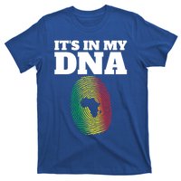 It's In My Dna Africa Black History Juneteenth Fingerprint Great Gift T-Shirt