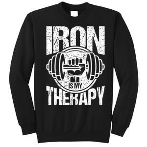 Iron Is My Therapy Gym Tall Sweatshirt