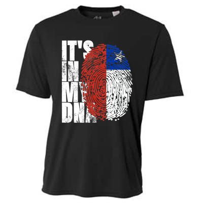 It's In My DNA Chilean Hispanic Gift Chileno Cool Chile Flag Cooling Performance Crew T-Shirt