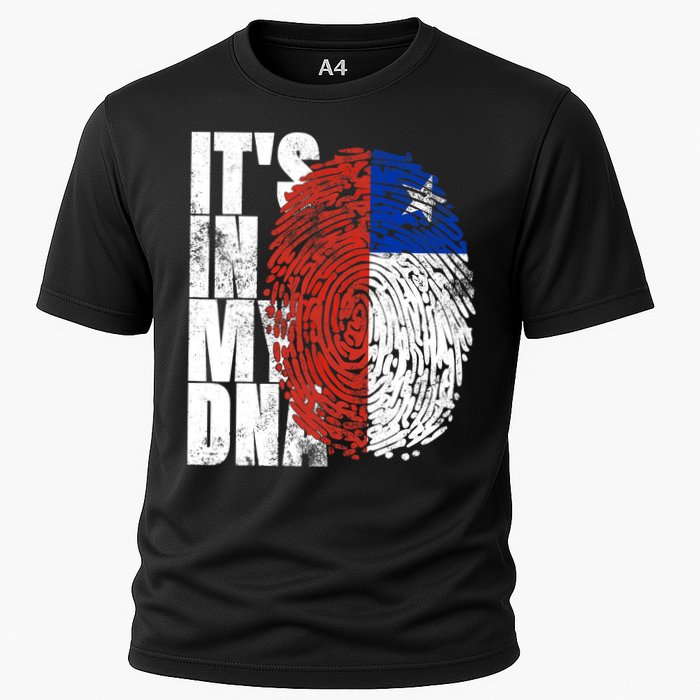 It's In My DNA Chilean Hispanic Gift Chileno Cool Chile Flag Cooling Performance Crew T-Shirt