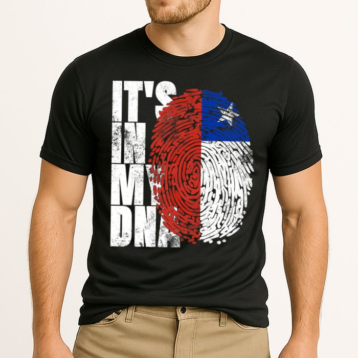 It's In My DNA Chilean Hispanic Gift Chileno Cool Chile Flag Cooling Performance Crew T-Shirt