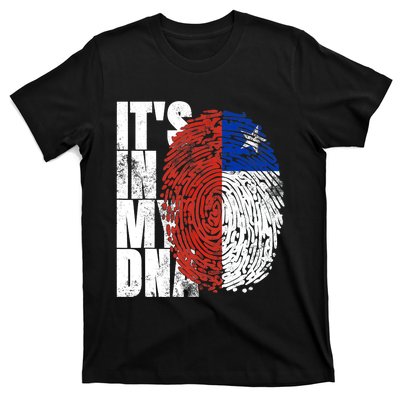 It's In My DNA Chilean Hispanic Gift Chileno Cool Chile Flag T-Shirt