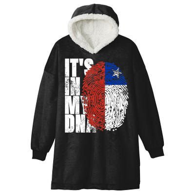 It's In My DNA Chilean Hispanic Gift Chileno Cool Chile Flag Hooded Wearable Blanket