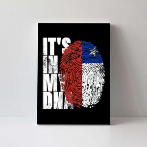 It's In My DNA Chilean Hispanic Gift Chileno Cool Chile Flag Canvas