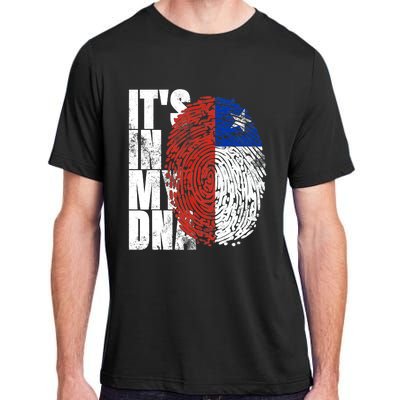 It's In My DNA Chilean Hispanic Gift Chileno Cool Chile Flag Adult ChromaSoft Performance T-Shirt